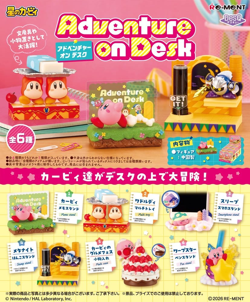 Figuras Mini Kirby Adventure on Desk Blind Box Display (6)