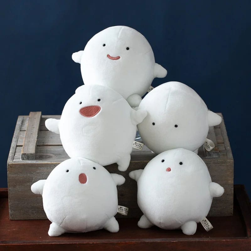 El chico y la garza Figura de peluche Warawara Smiling 14 cm