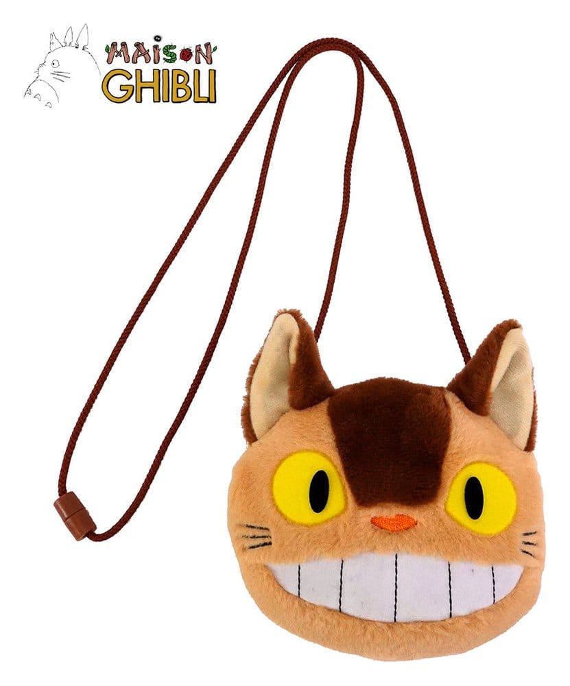 Mi vecino Totoro Bolso de peluche con cordón Catbus 15 x 14 cm Frikytopia