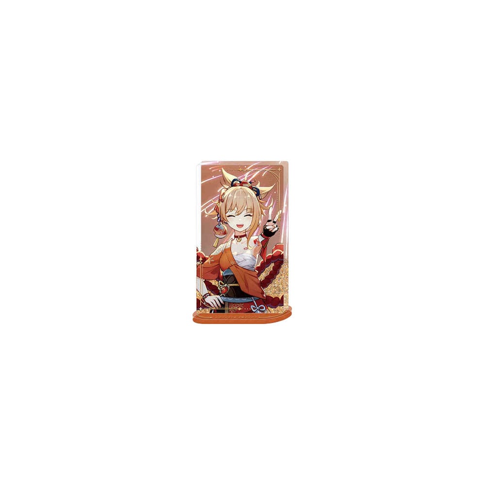 Genshin Impactl Adorno acrílico con purpurina Yoimiya 11 cm