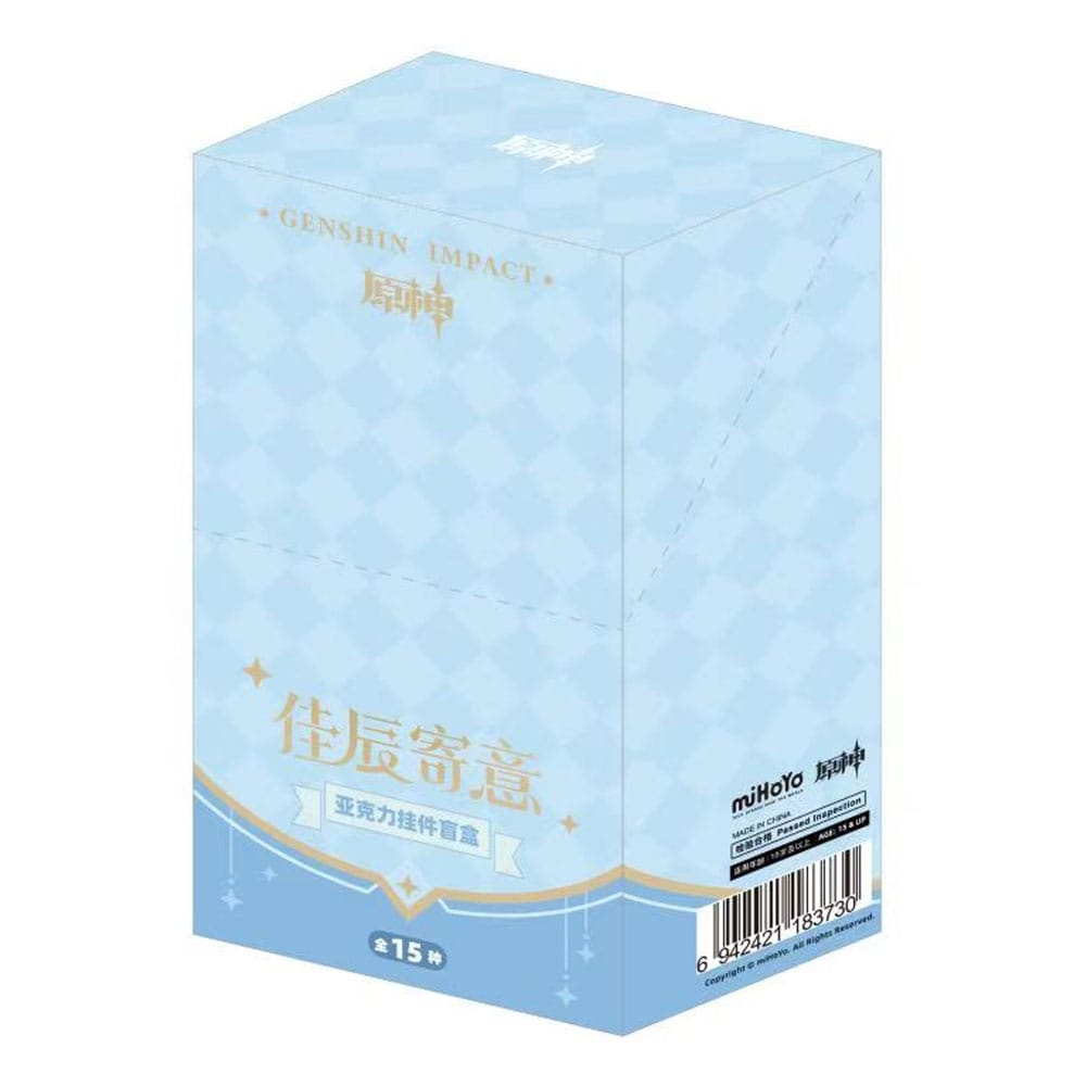 Genshin Impact Llaveros Cajas Sorpresa Box B Expositor (15) Frikytopia