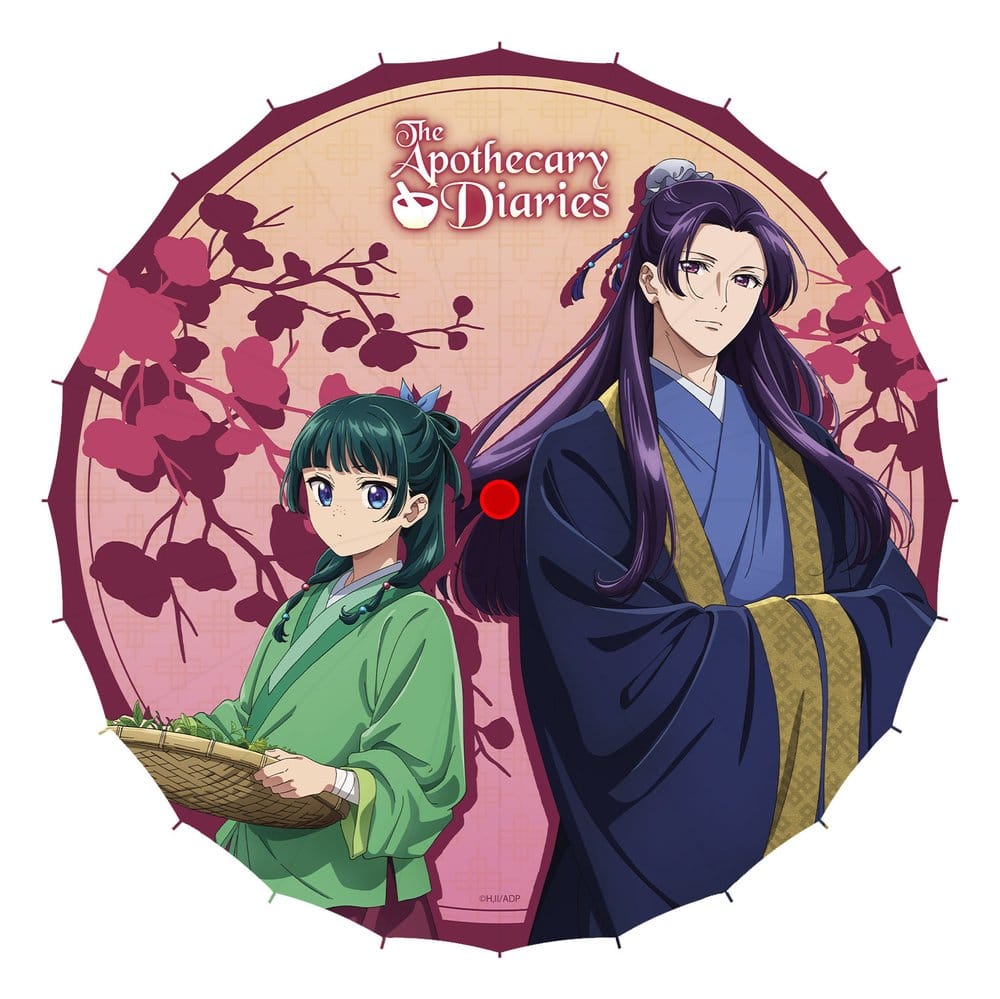 Los diarios de la boticaria Sombrilla de papel japonesa Maomao & Jinshi