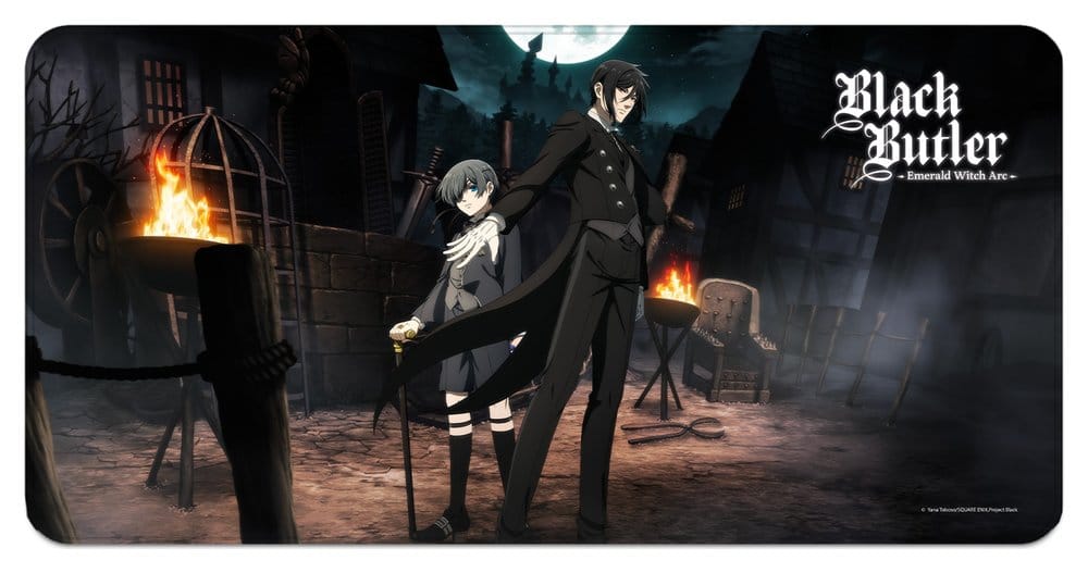 Black Butler: Emerald Witch Arc XXL Alfombrilla de Ratón Sebastian & Ciel 80 x 40 cm Frikytopia