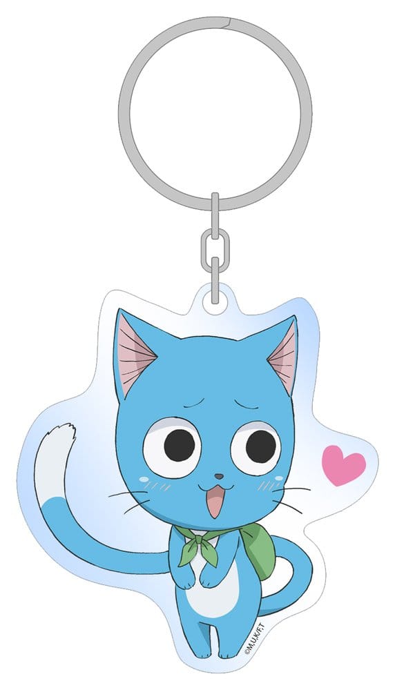 Fairy Tail: 100 Years Quest Porta-chaves de acrílico Happy 6 cm