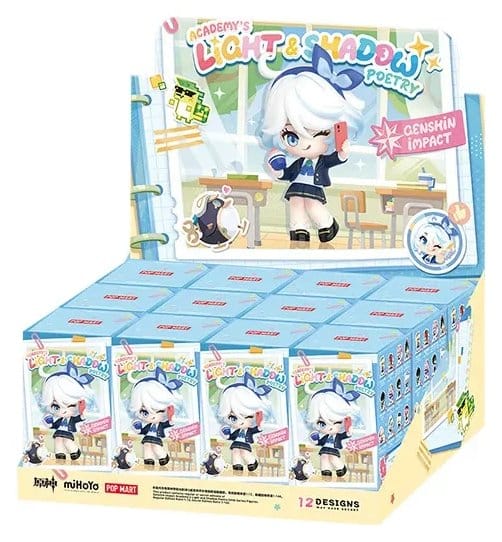 Genshin Impact Chibi Figuras Mini Academy's Light and Shadow Poetry Cajas Sorpresas Expositor (12) Frikytopia
