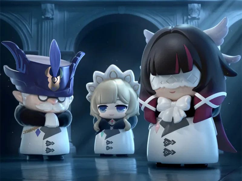 Genshin Impact Minifiguras Fatui Harbingers Chibi Design 7 cm Cajas Sorpresas Expositor (9)