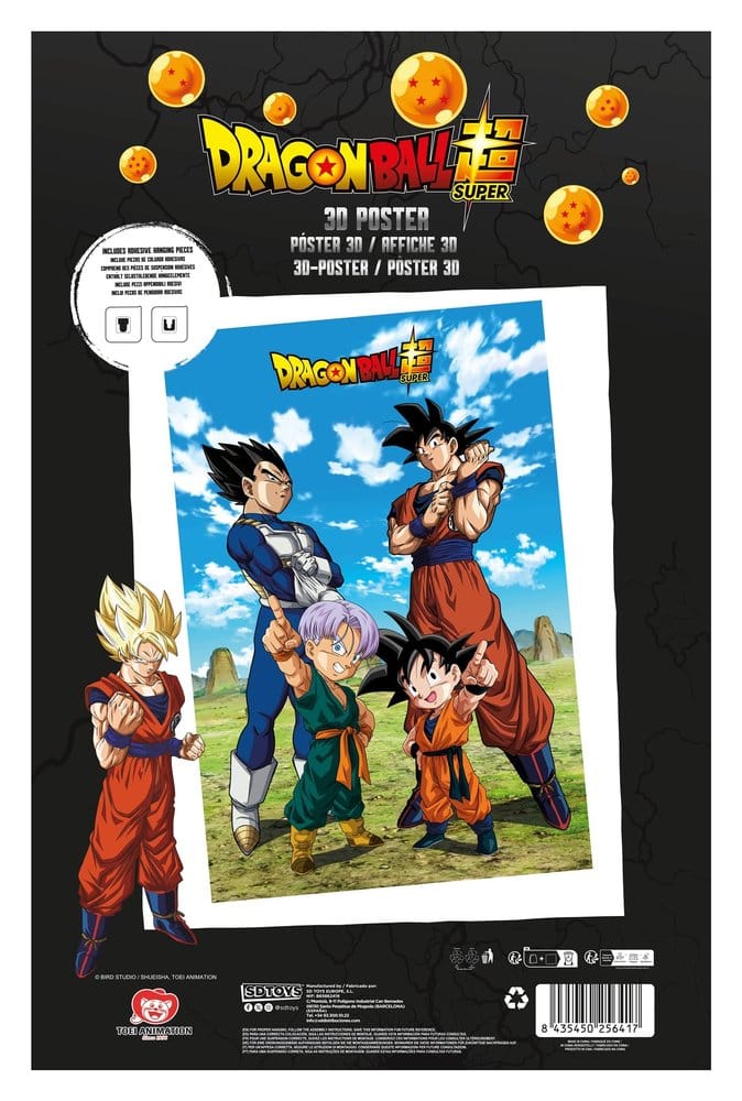 Póster 3D Batalla de Dioses Dragon Ball Super