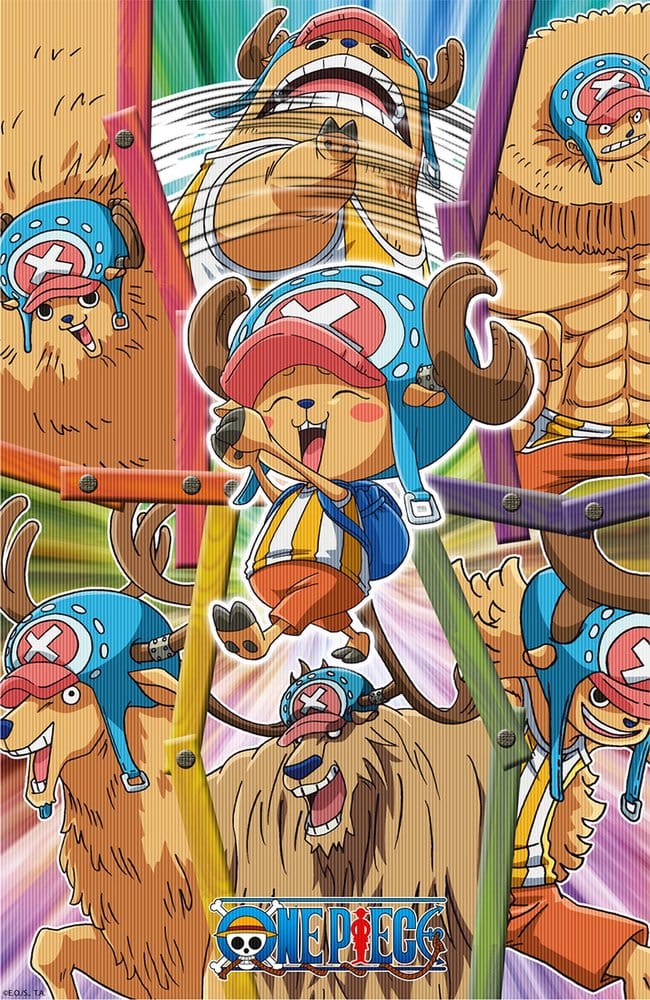 One Piece Póster 3D Chopper 38 x 58 cm Frikytopia