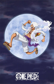 One Piece Póster 3D Monkey D. Luffy Gear 5 38 x 58 cm