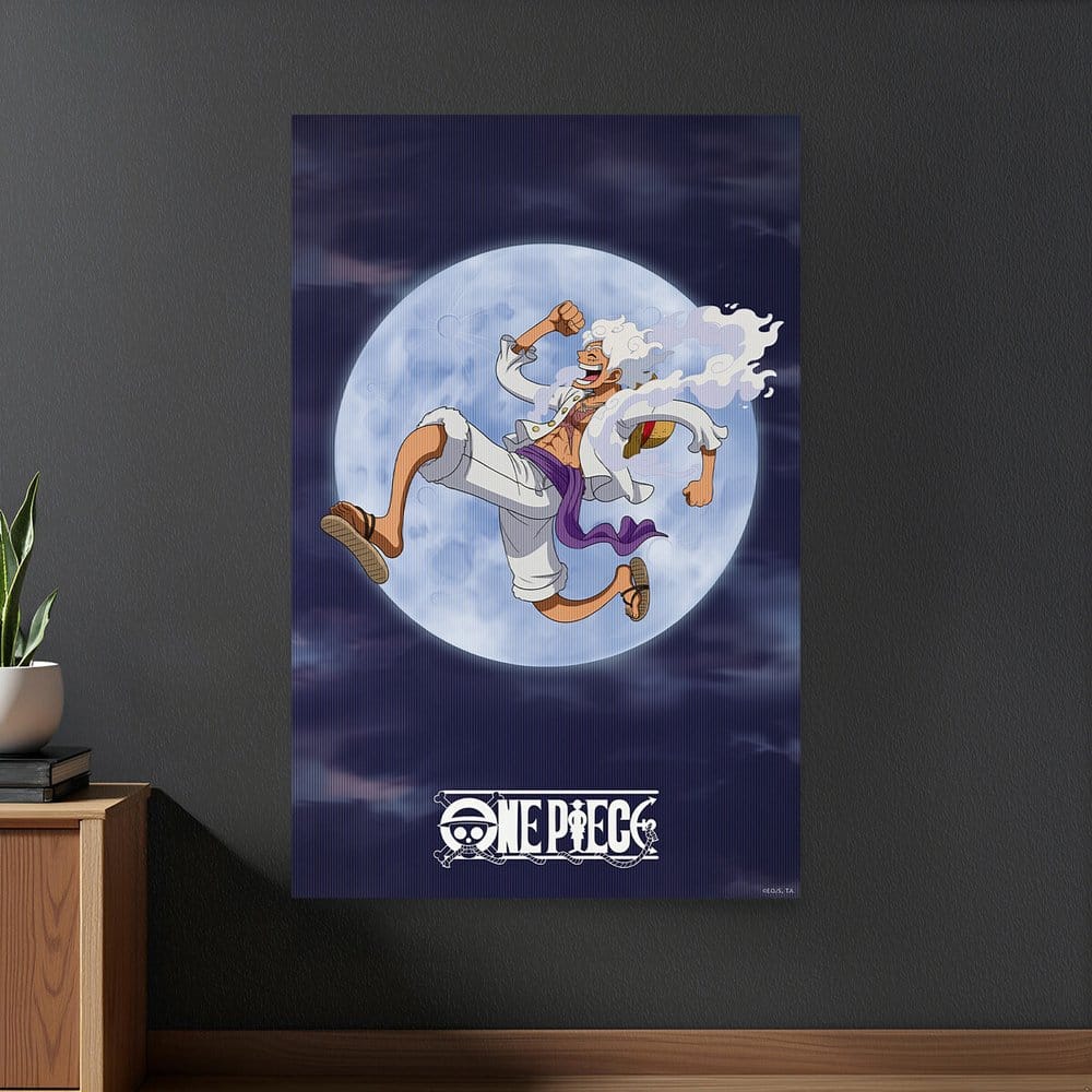 One Piece Póster 3D Monkey D. Luffy Gear 5 38 x 58 cm