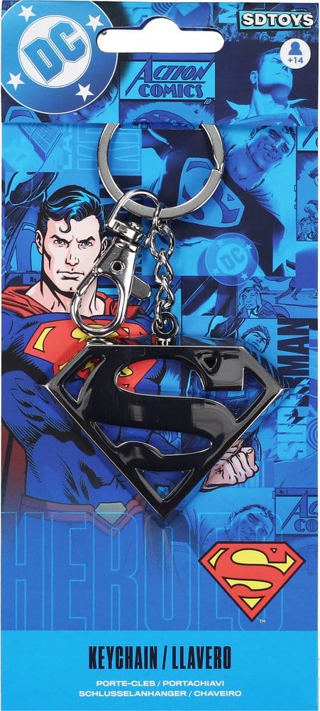 Llavero mosqueton sd toys dc comics superman logo