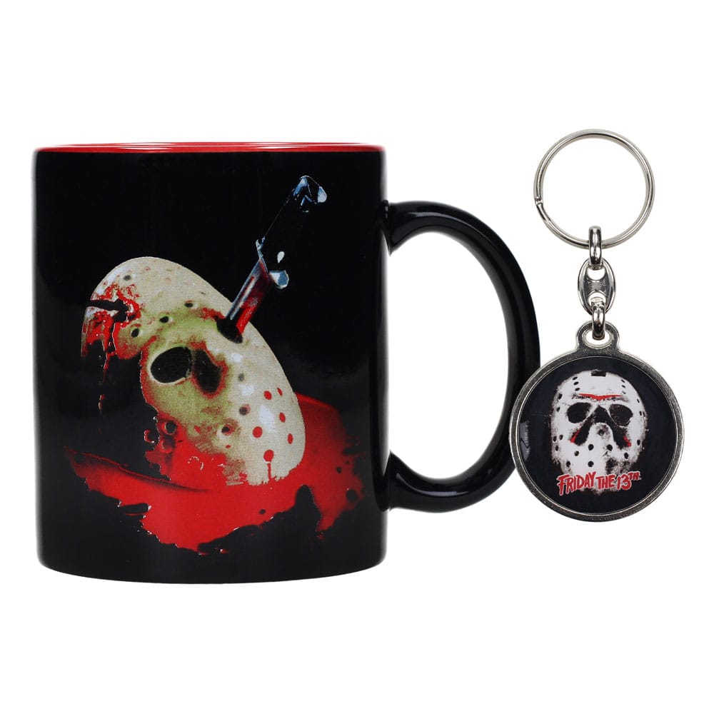 Taza + Llavero metalico Viernes 13