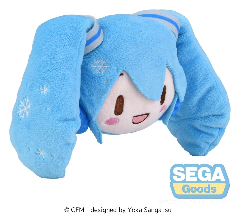 Snow Miku Fuwa Petit Peluche Face Mascot