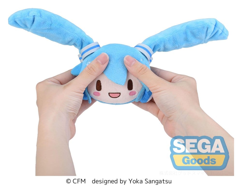 Snow Miku Fuwa Petit Peluche Face Mascot