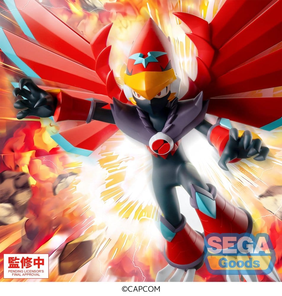 Mega Man Battle Network Figura PVC Luminasta Mega Man Falzar Beast 19 cm