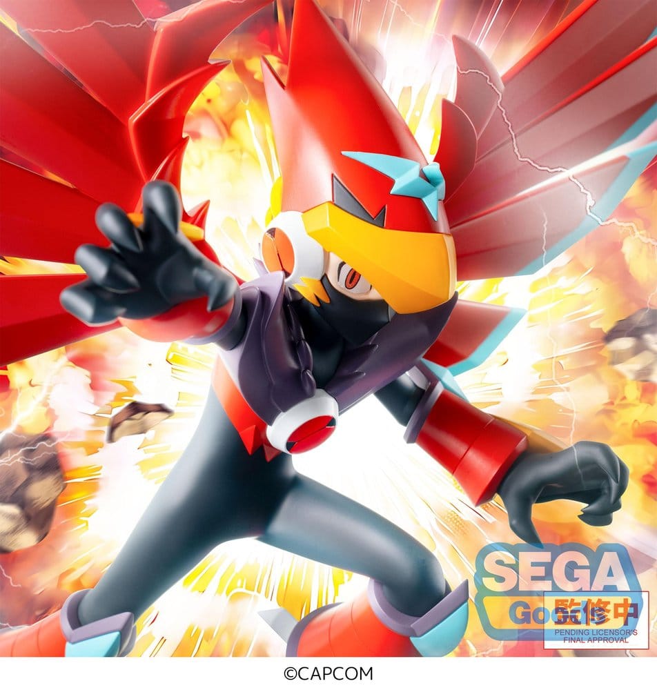 Mega Man Battle Network Figura PVC Luminasta Mega Man Falzar Beast 19 cm
