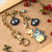 Mi vecino Totoro Llavero Charm Chain Big Totoro & Mushroom