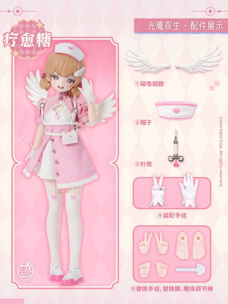 Original Character Sortido Figure Unveiled Door Key Spirit Series BJD Doll Blind Box 22 cm Sortido (6)