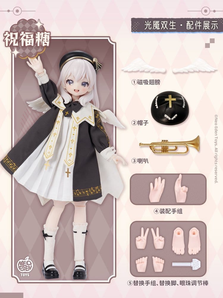 Original Character Sortido Figure Unveiled Door Key Spirit Series BJD Doll Blind Box 22 cm Sortido (6)