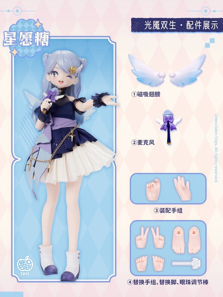 Original Character Sortido Figure Unveiled Door Key Spirit Series BJD Doll Blind Box 22 cm Sortido (6)