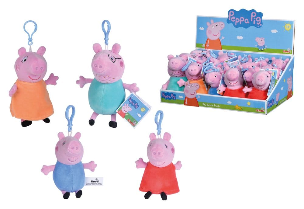 Peppa Pig Llaveros de peluche Expositor (18)