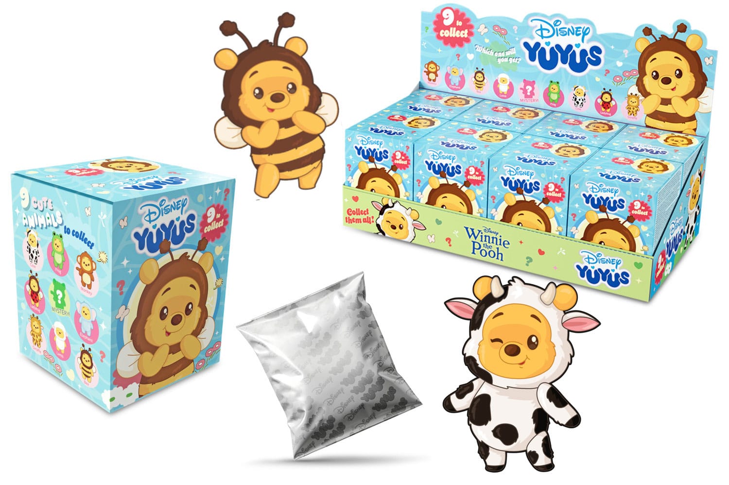Disney YuYus Llaveros Winnie the Pooh 12 cm Blindbox Expositor (8) Frikytopia
