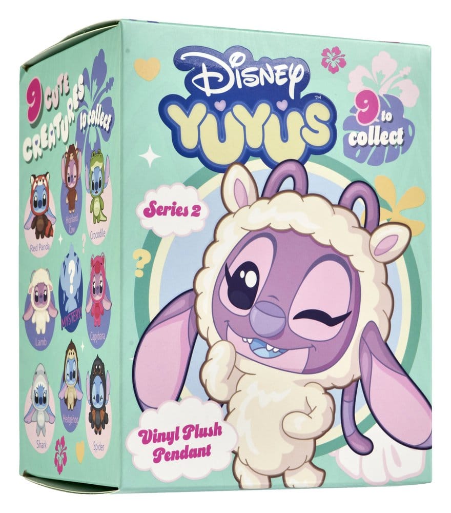Disney YuYus Porta-chaves de Peluche Wave 2 Stitch & Angel 13 cm Blindbox Display (8)