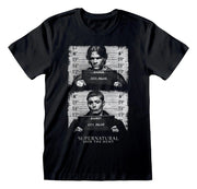 Supernatural T-shirt Line Up Black Tamanho M