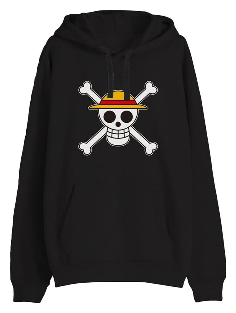 One Piece Sudadera Skull Negro Talla L Frikytopia