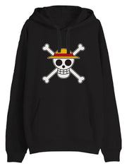 One Piece Sudadera Skull Negro Talla M