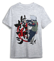 Naruto Camiseta Kakashi Grey Talla XXL