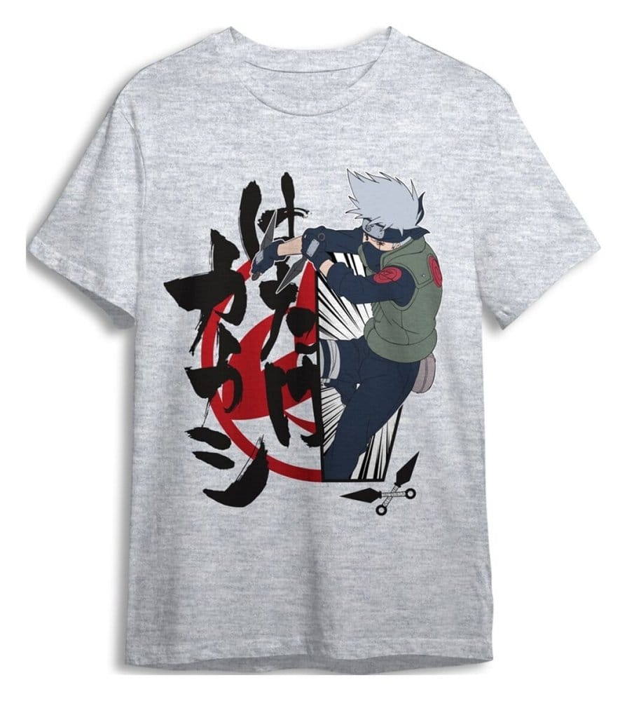 Naruto Camiseta Kakashi Grey Talla S Frikytopia