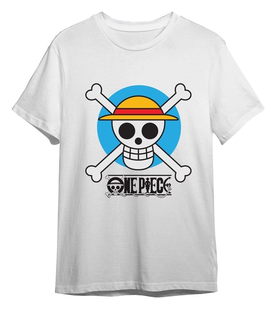 One Piece Camiseta Circle Skull Blanco Talla M Frikytopia