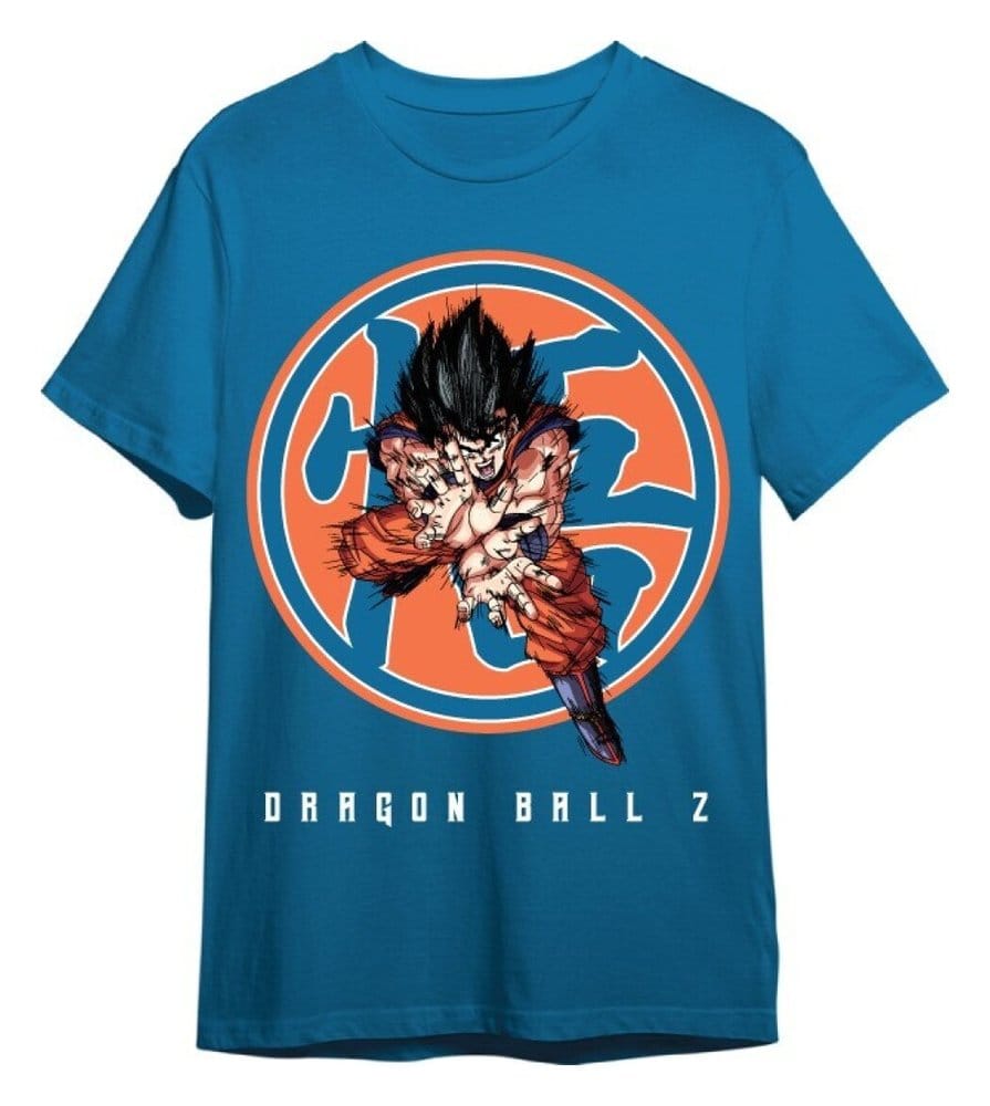 Dragon Ball Z Camiseta Goku Azul Marino Talla S Frikytopia