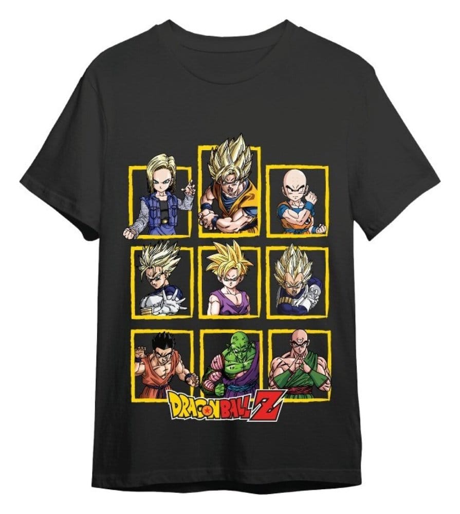 Dragon Ball Z Camiseta Characters Negro Talla S
