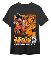 Dragon Ball Z Camiseta Goku & Super Saiyan Negro Talla M