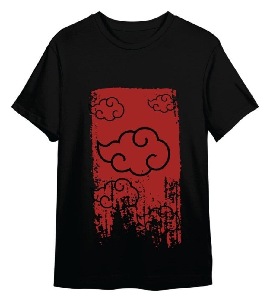Naruto Shippuden Camiseta Akatsuki Black Talla M Frikytopia