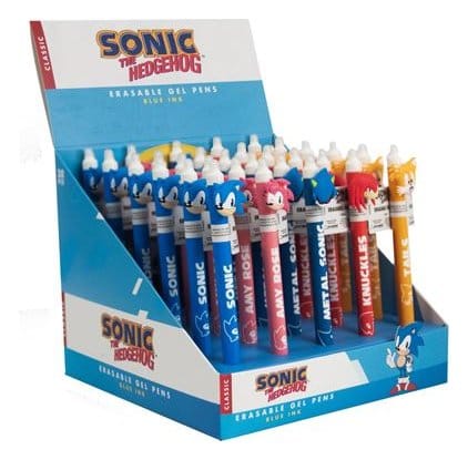 Sonic - The Hedgehog Bolígrafo de gel borrable Characters Expositor (30) Frikytopia