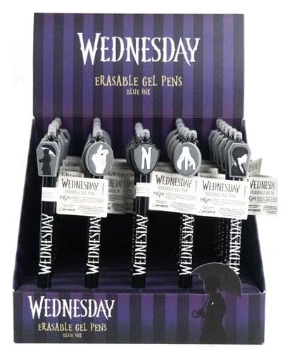 Wednesday Bolígrafo de gel borrable Black Expositor (30)