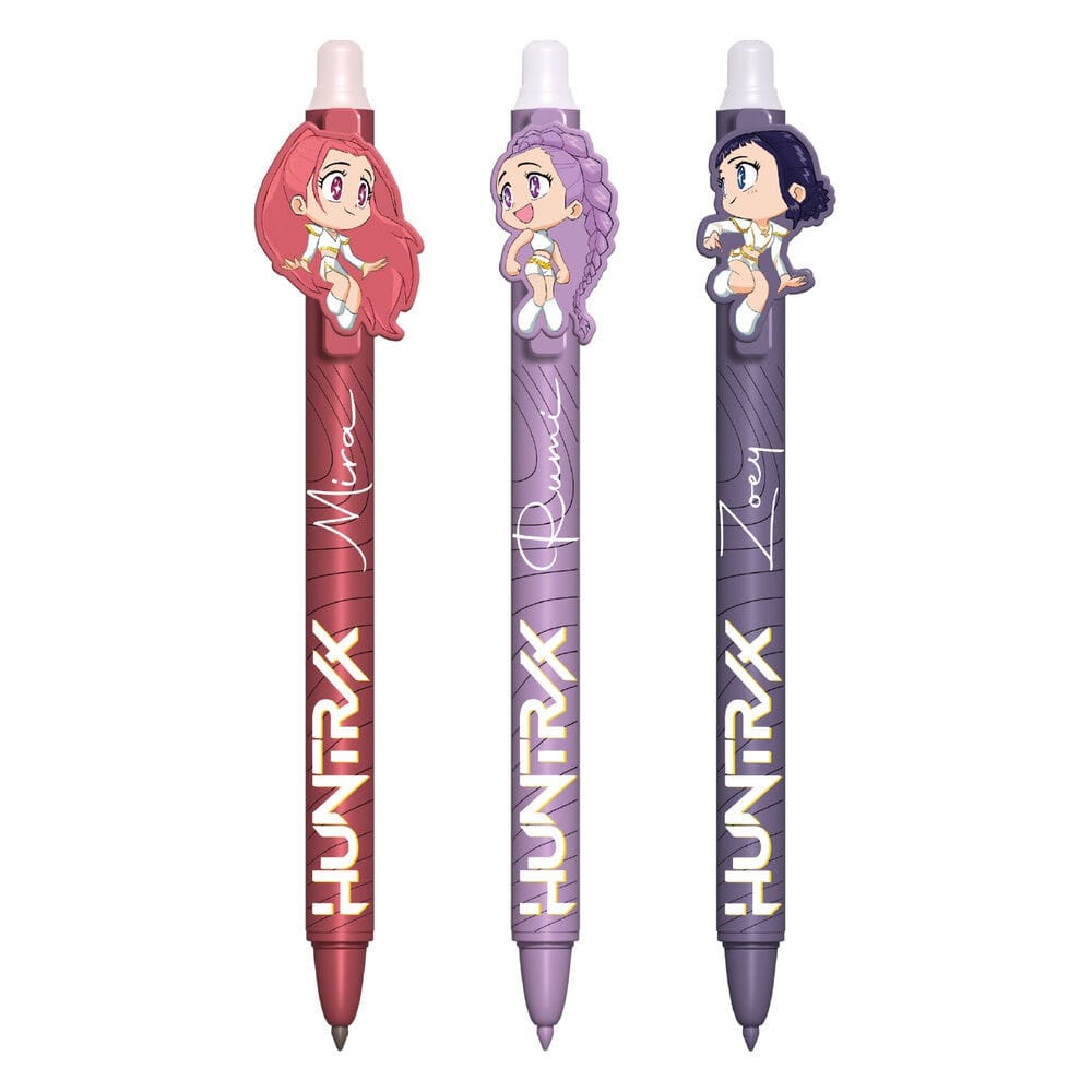 KPop Demon Hunters Pack de 3 Bolígrafos de gel Erasable Frikytopia