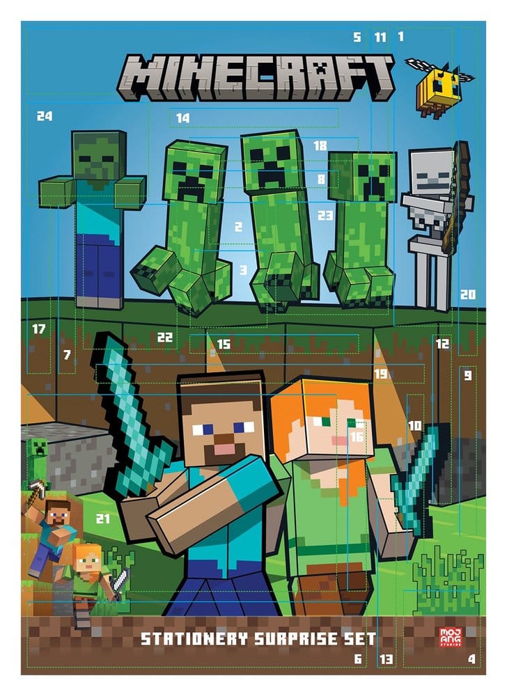 Minecraft (2027) Calendario de Adviento Expositor (12) Frikytopia