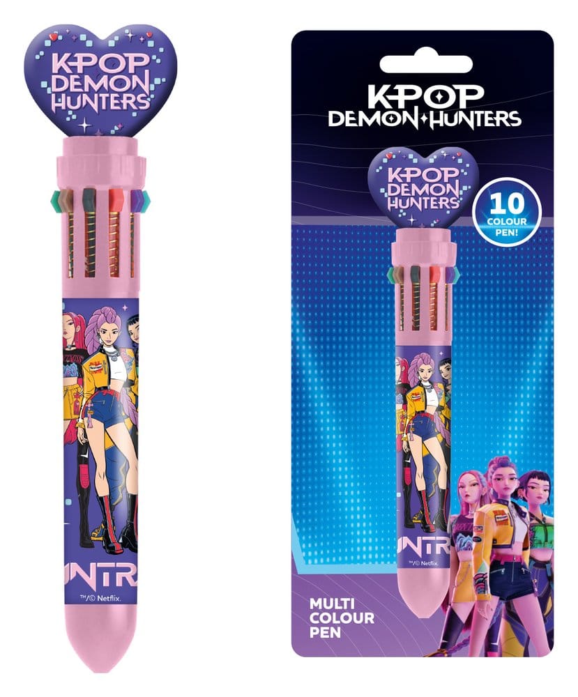 KPop Demon Hunters Bolígrafo Multicolor Hunter/X Expositor (8) Frikytopia