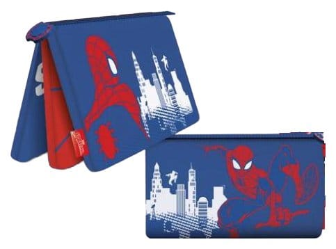 Spider-Man Estuche con Múltiples Bolsillos Red, White and Blue Expositor (6)