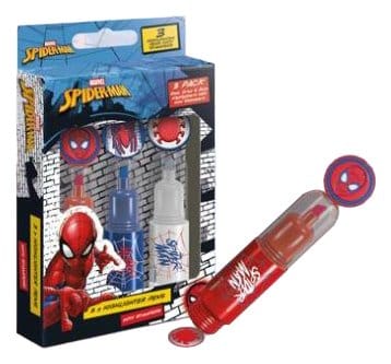 Expositor de Sublinhadores Homem-Aranha Vermelho, Branco e Azul (12) Frikytopia