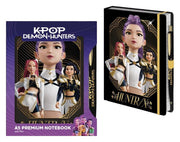 KPop Demon Hunters Cuaderno con Bolígrafo A5 Premium Golden