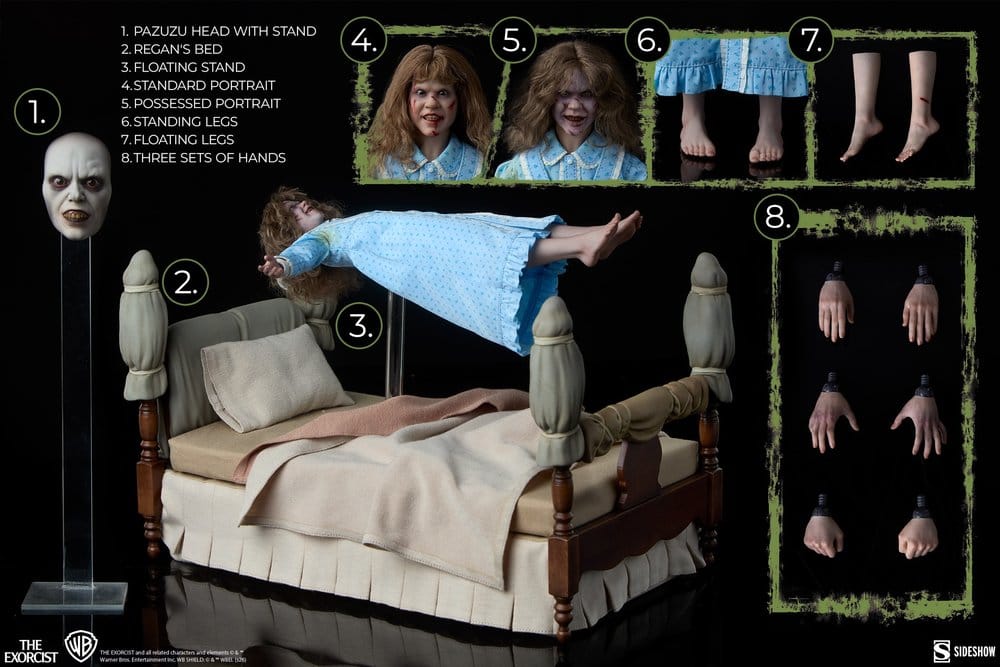 O Exorcista Figura 1/6 Regan MacNeil (Edição Deluxe) 23 cm
