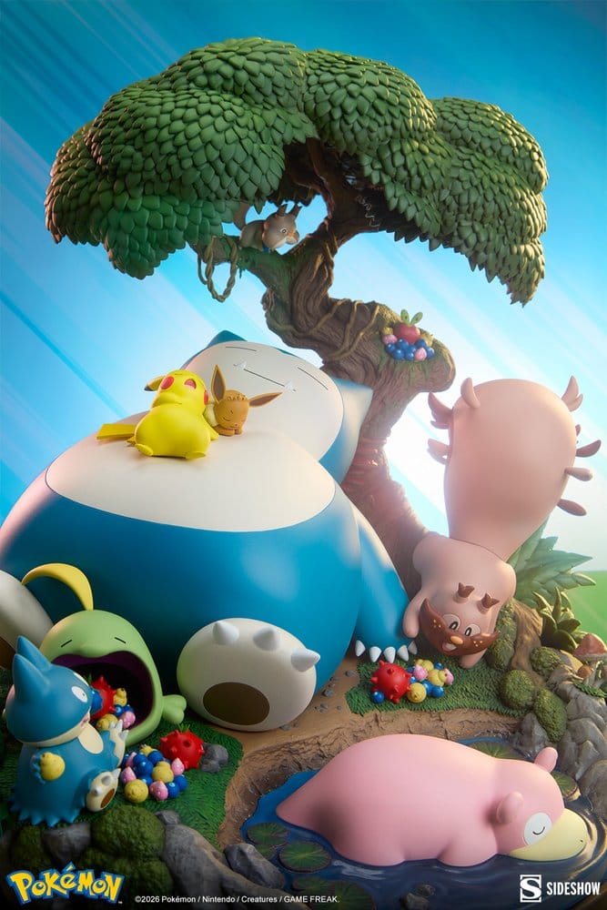 Diorama Pokémon Snorlax 33 cm