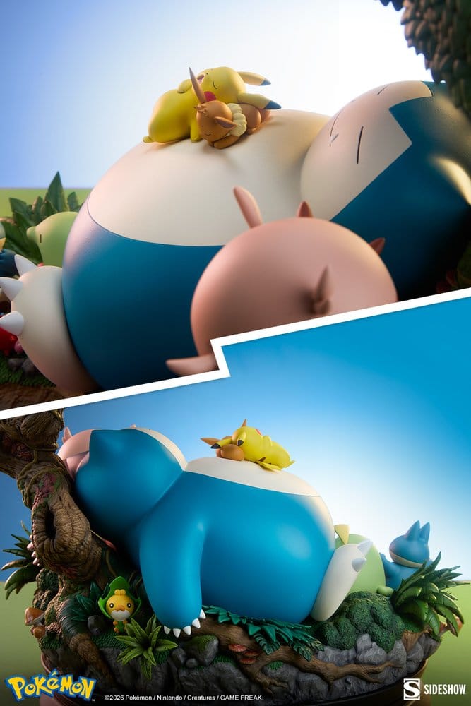 Diorama Pokémon Snorlax 33 cm