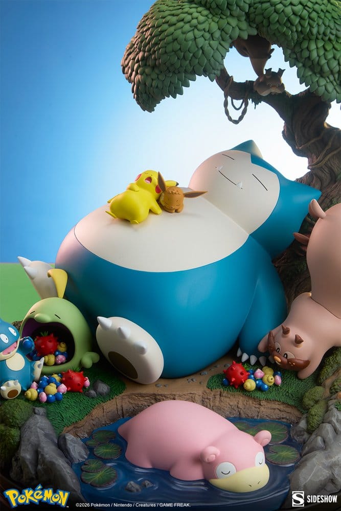 Diorama Pokémon Snorlax 33 cm
