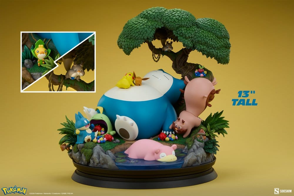 Diorama Pokémon Snorlax 33 cm